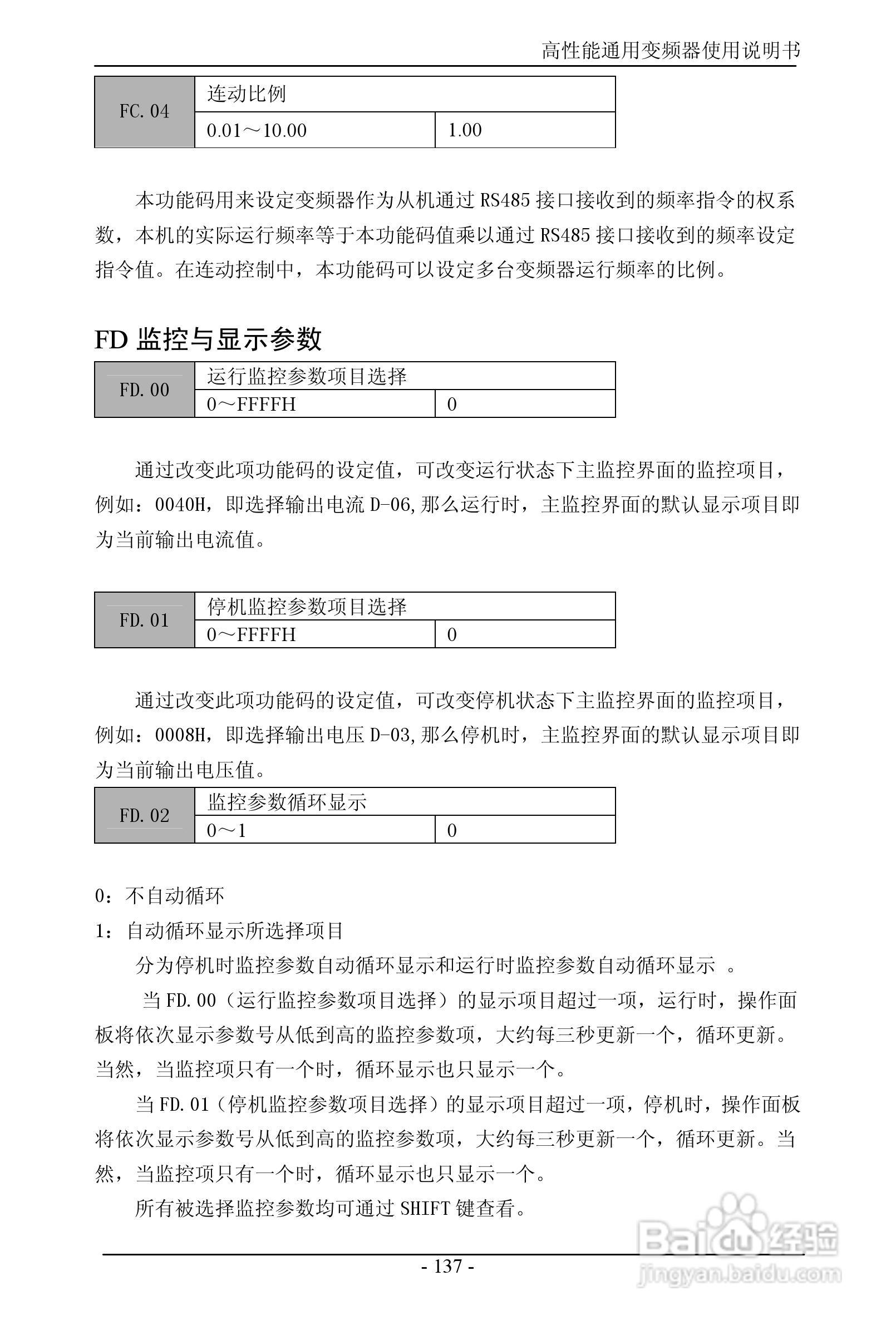 森岛SD680-4T6300高性能通用变频器使用说明书:[15]
