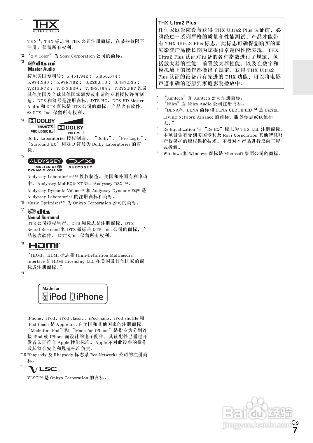 安桥TX-NR3008接收机使用说明书:[1]