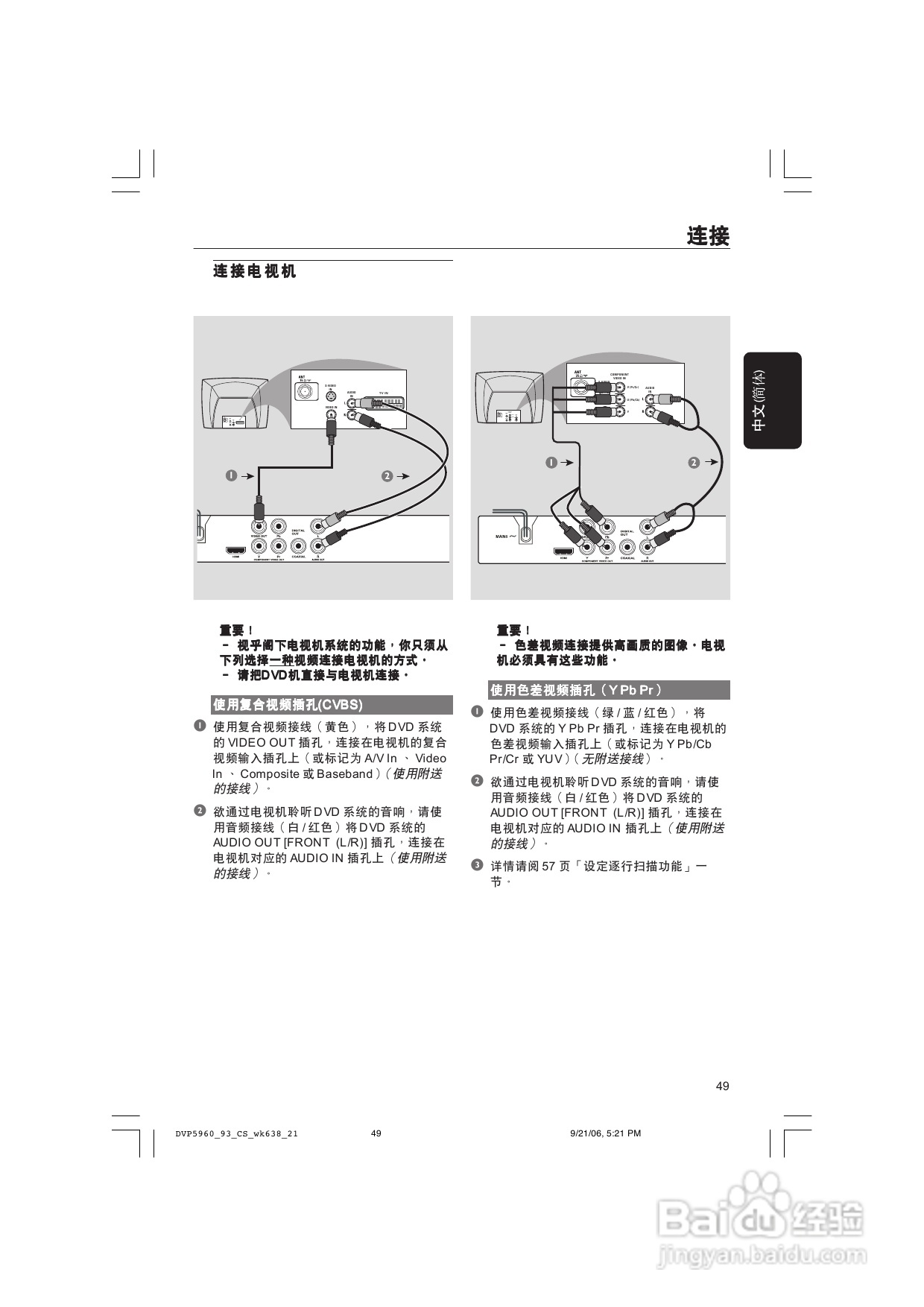 飞利浦DVP5960/93 DVD播放机使用说明书:[1]
