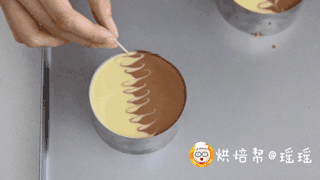 拼接慕斯，不止是咖啡师才会拉花