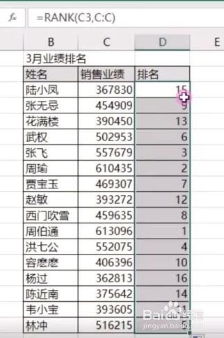 如何用Excel表格制作业绩排名表？