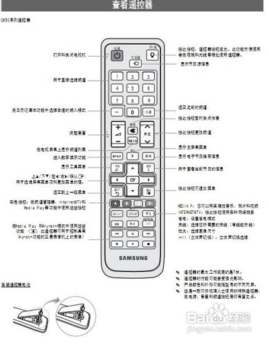 【说明书】三星LA55C630K1F液晶彩电使用说明书
