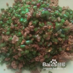 肉末豆角的做法
