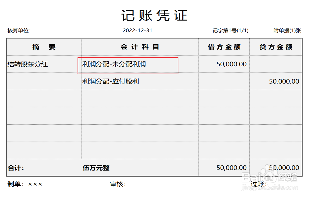 股东分红怎么做账务处理