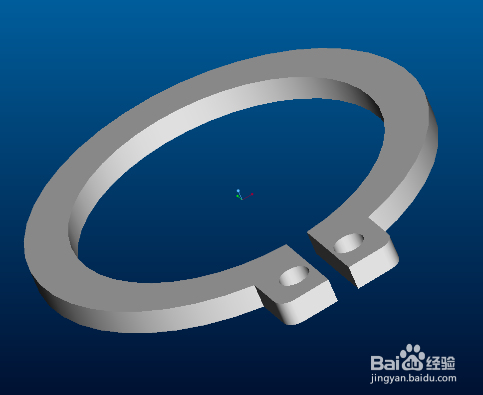 ProE5.0基本功能介绍：[5]机械设计之开口挡圈