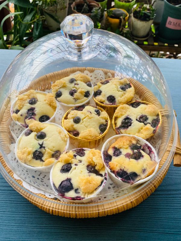 蓝莓爆浆玛芬蛋糕