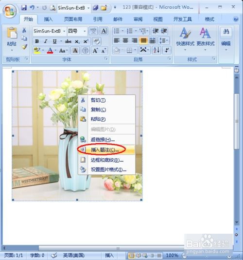 怎样给word中的图片添加注释