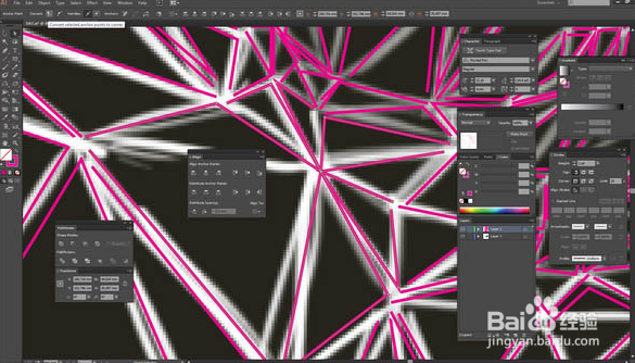 PS与AI结合把人物转为低多边形肖像