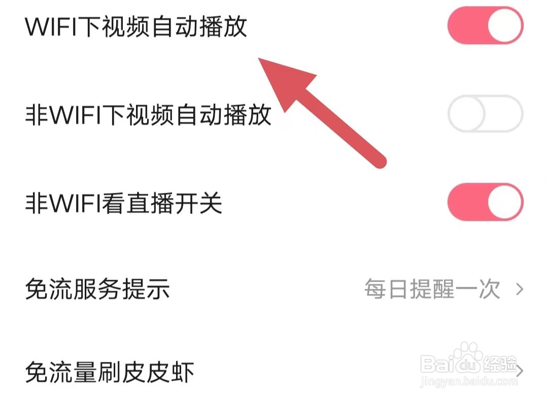 皮皮虾如何开启WIFI下视频自动播放
