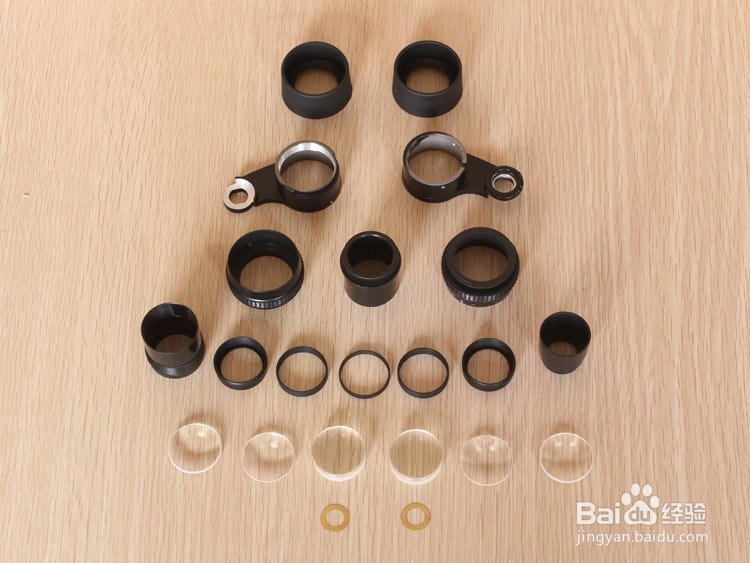 森林人标准版保罗双筒望远镜拆解图望远镜结构图