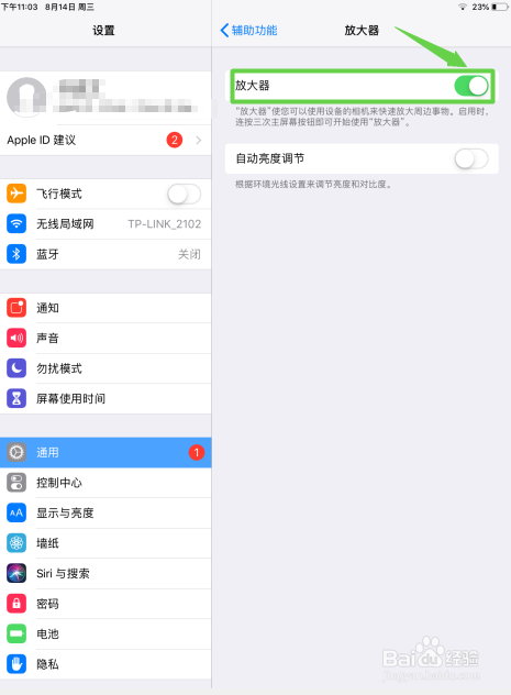 ipad如何开启放大镜