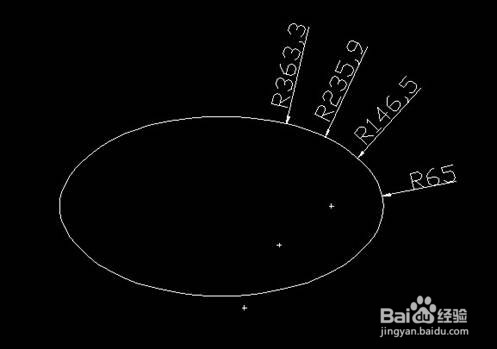 在CAD里面给椭圆标注半径的方法
