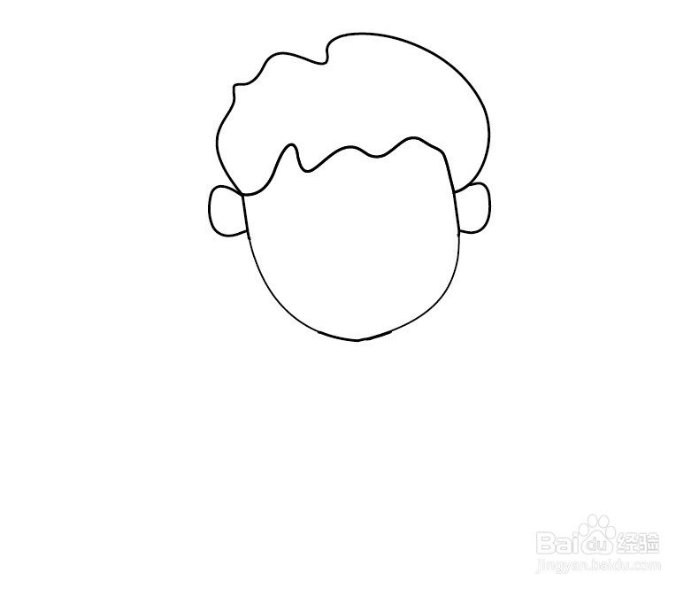 抗击疫情戴口罩简笔画
