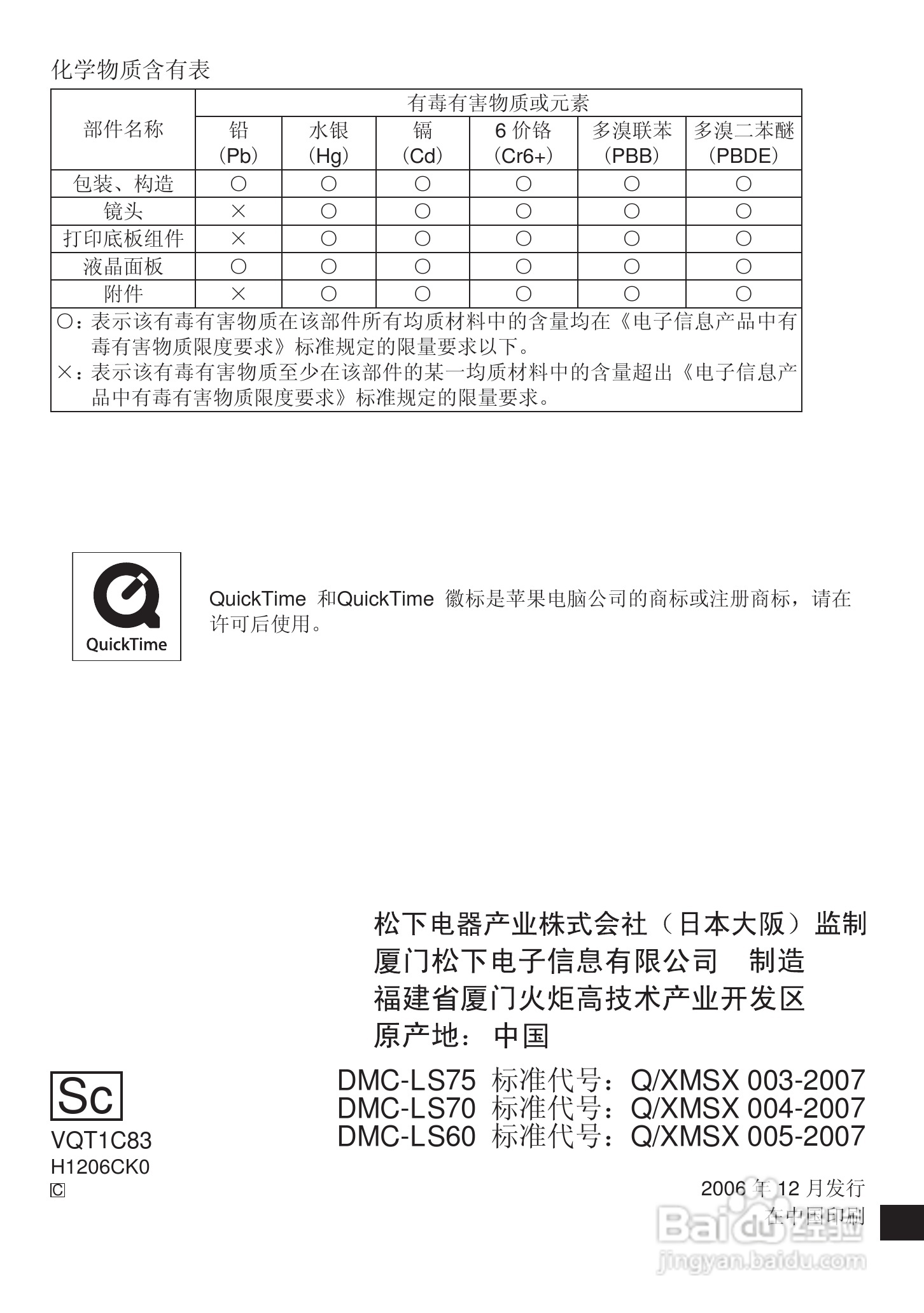 Panasonic DMC-LS75GK数码相机使用说明书:[11]