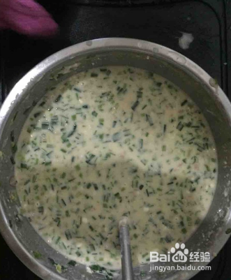 美味韭菜鸡蛋饼