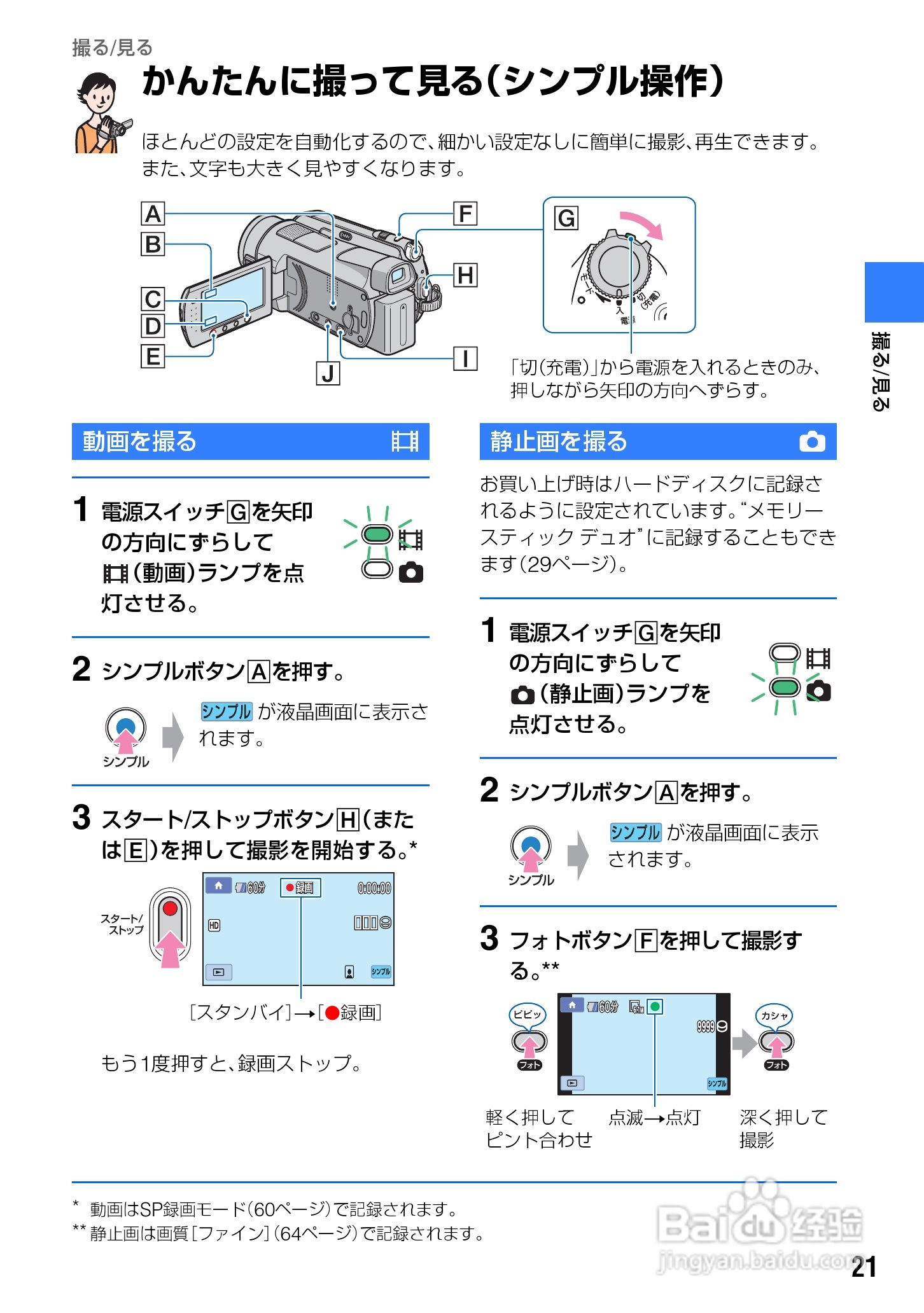 SONY HDR-SR7/SR8硬盘DV说明书:[3]