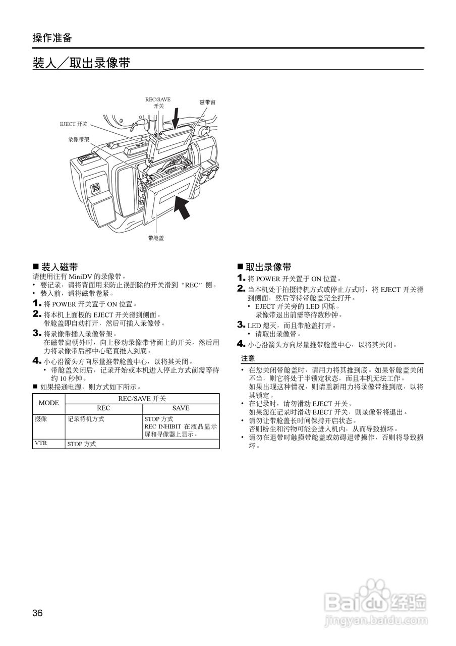 JVC GY-HD111高清肩扛专业摄像机使用说明书:[4]