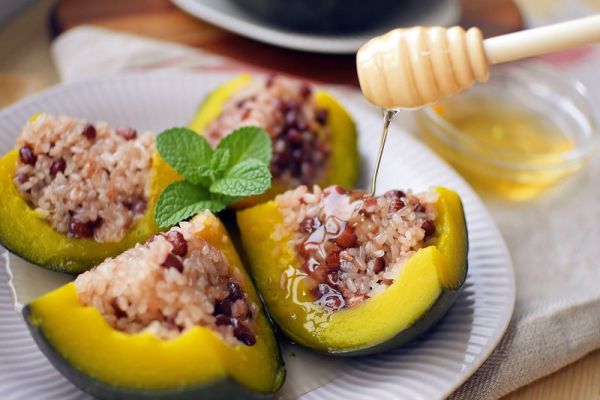 红豆糯糯南瓜盅