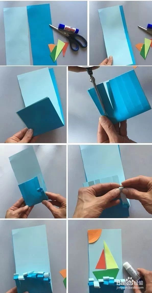 小小传承人：幼儿园环创小帆船创意手工画