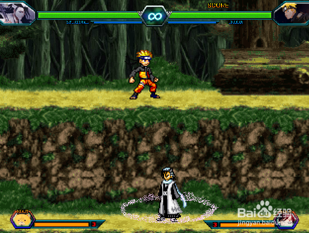 朽木白哉使用技巧死神VS火影3.2