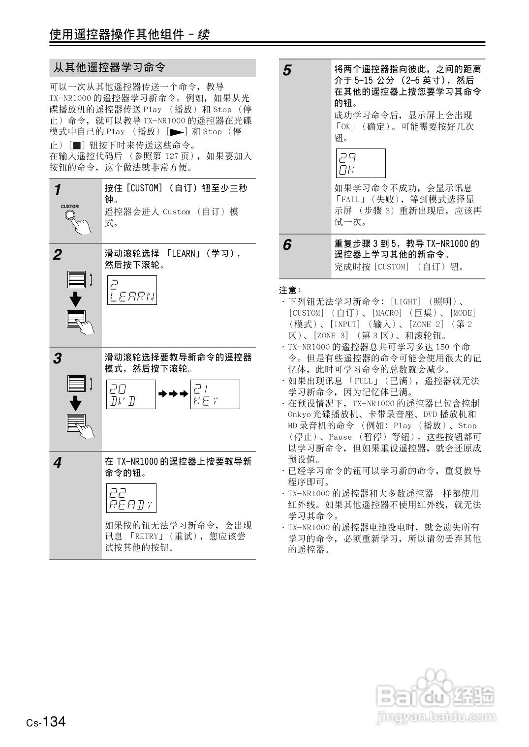 安桥AV接收机TX-NR1000型使用说明书:[7]