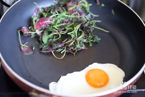 越吃越年轻：红苋菜长寿煎蛋三明治