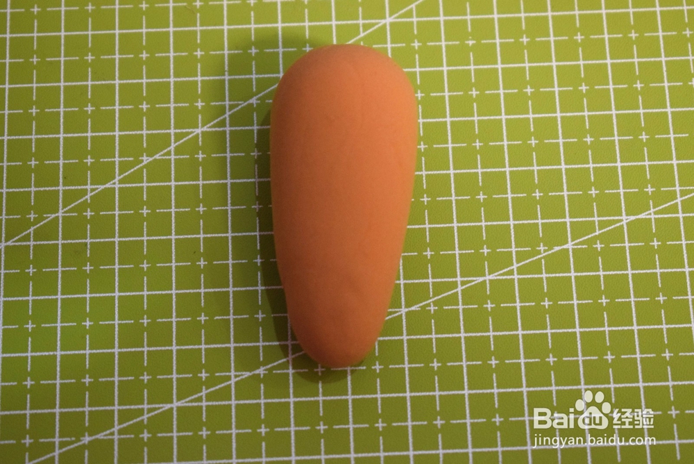 超轻粘土胡萝卜教程 超轻粘土作品胡萝卜