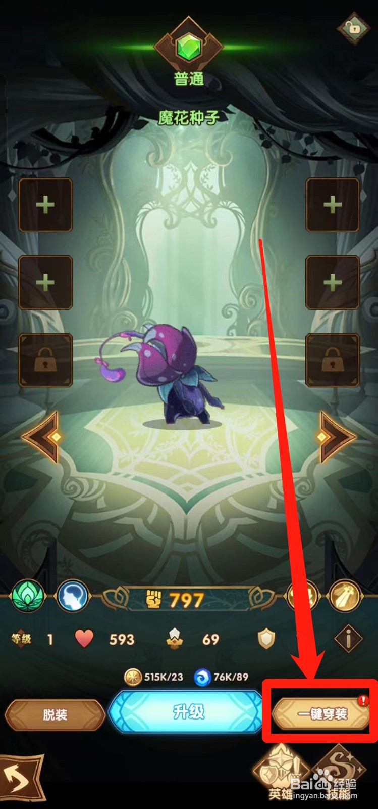 剑与远征如何给魔花种子【一键穿装】