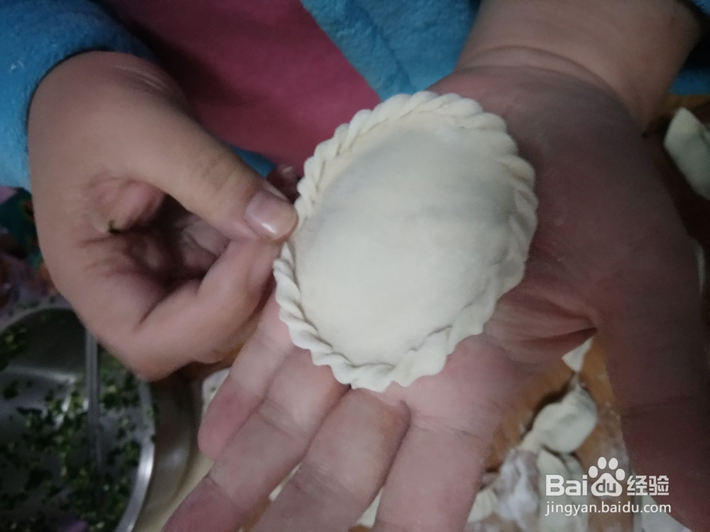 盒子饺子的包法