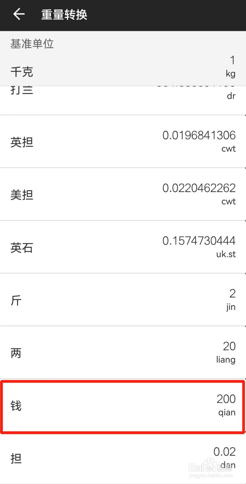 中药钱和克怎么换算