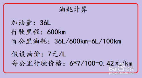 油耗怎么计算