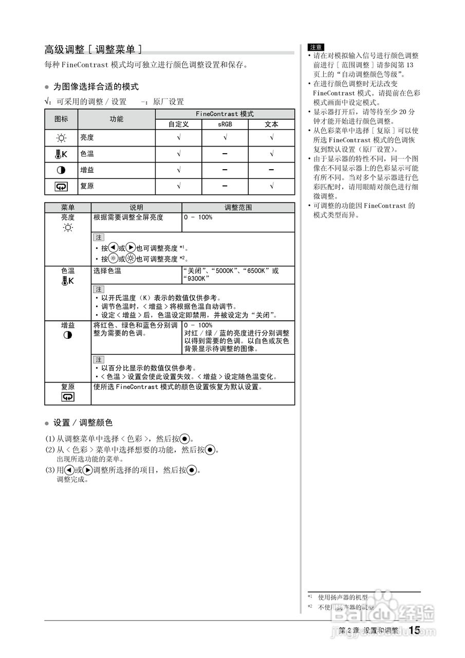 EIZO FlexScan S1961彩色液晶显示器用户说明书:[2]