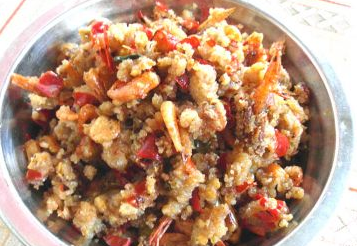 虾仁辣椒粉的做法