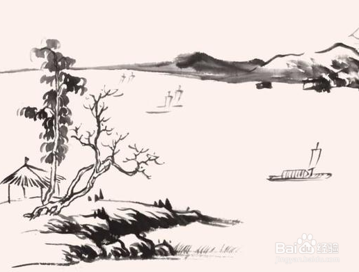 中国画大师作山水画教程