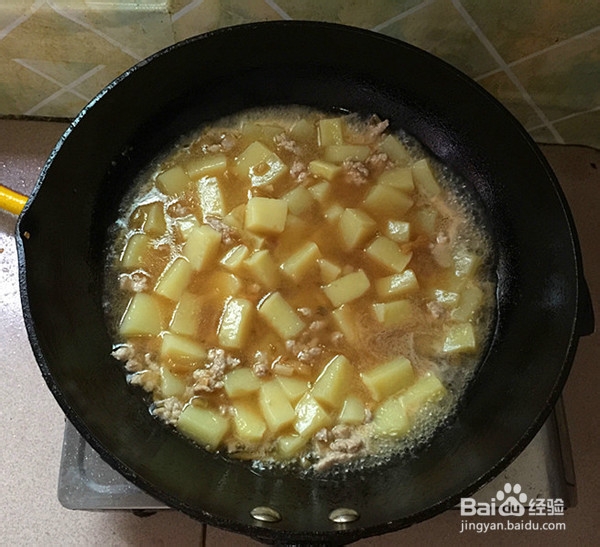 肉末烧米豆腐的制作方法