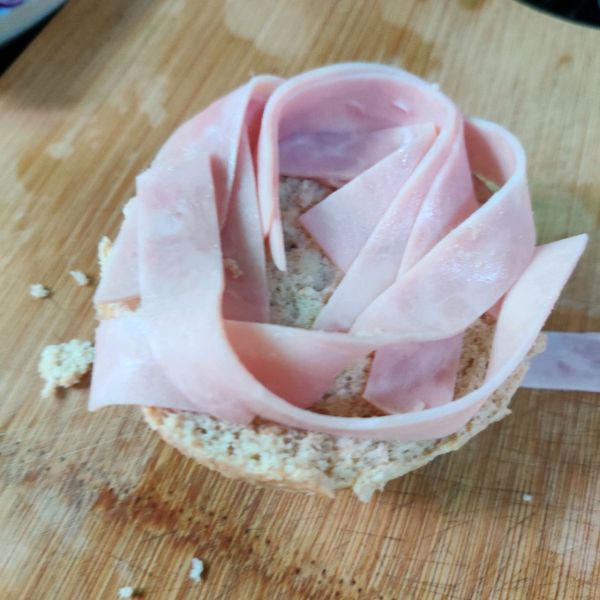 低脂高颜值开放式三明治