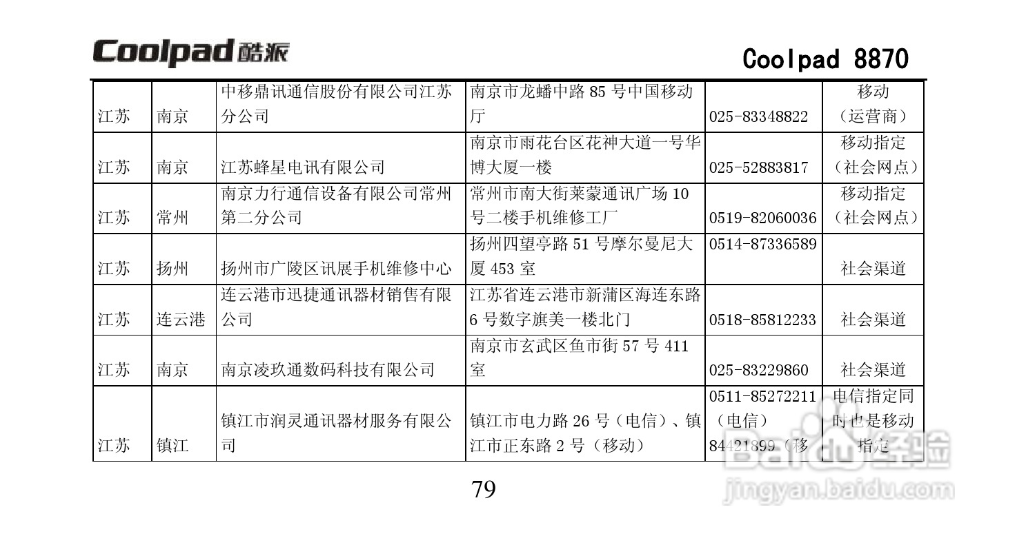 酷派Coolpad 8870手机说明书:[10]