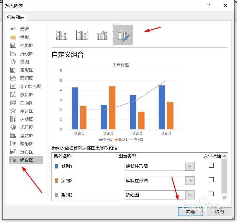 PPT演示文档如何插入自定义组合图