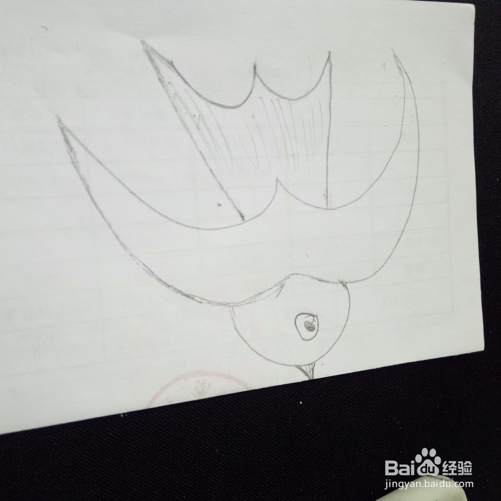 燕子的简笔画画法