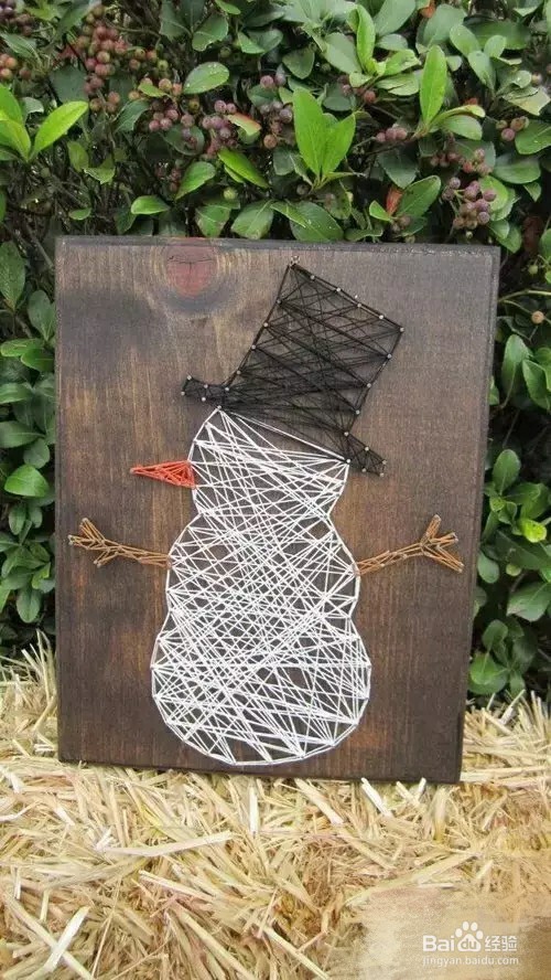 毛线手工，创意装饰画