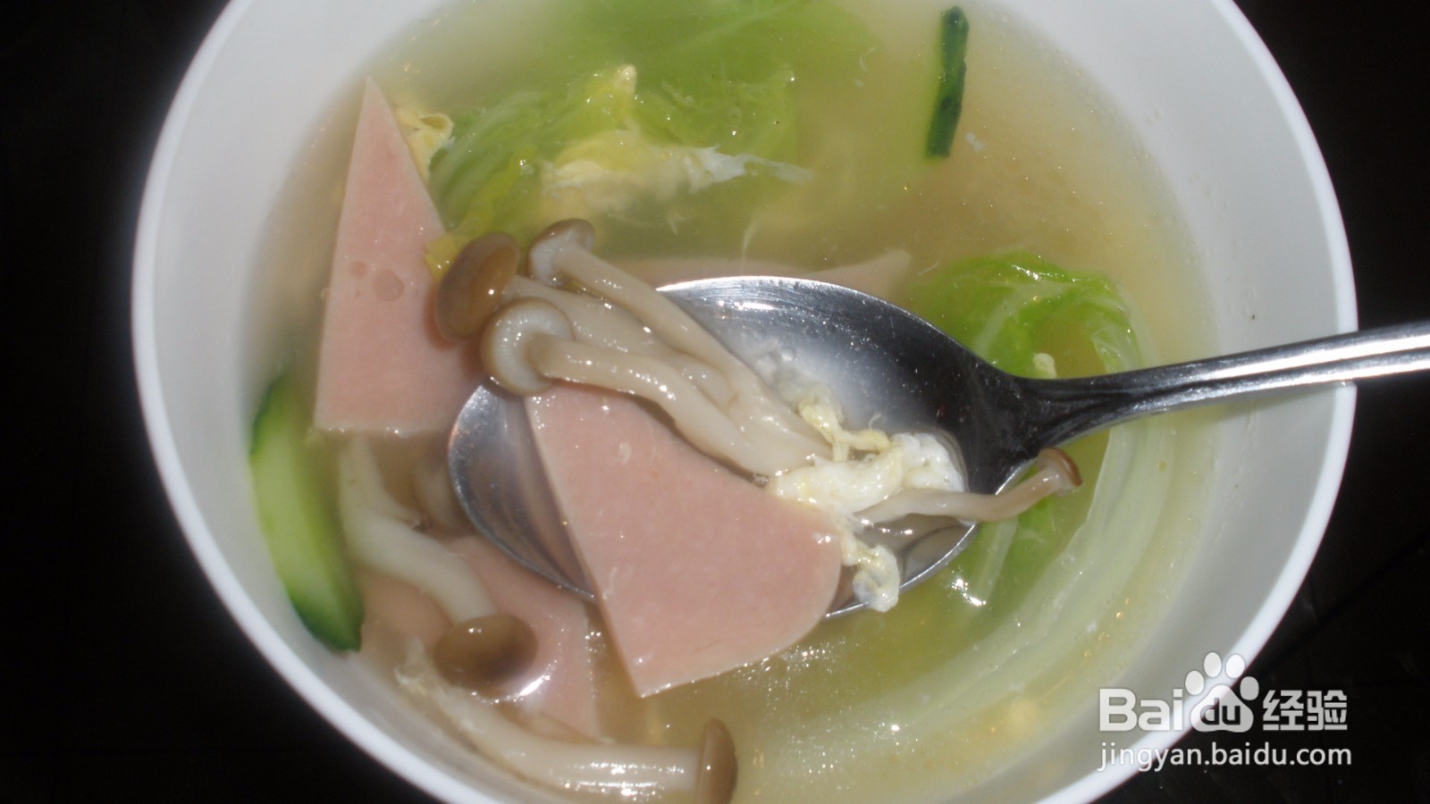 豆腐火腿蛋花汤的做法