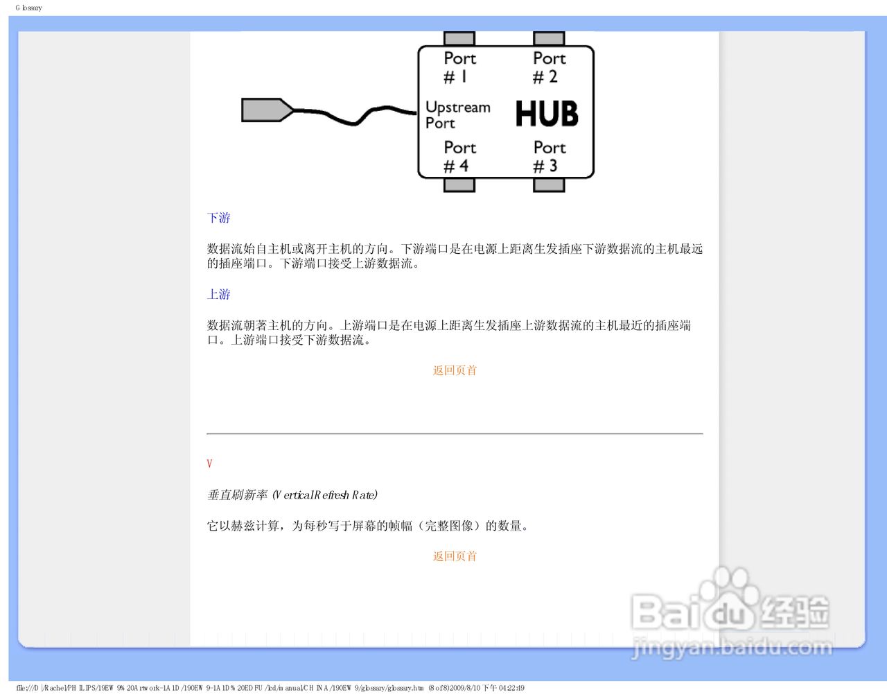 飞利浦190EW9FB/93液晶显示器使用说明书:[8]
