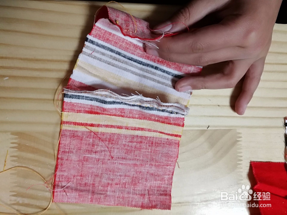 最简单的缝沙包过程图片