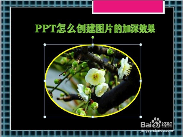 PPT怎么创建图片的加深效果