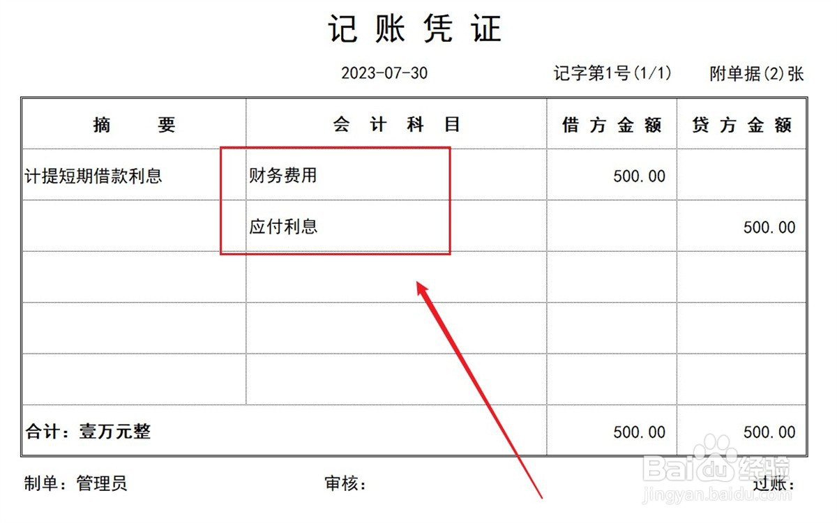 短期借款的账务处理