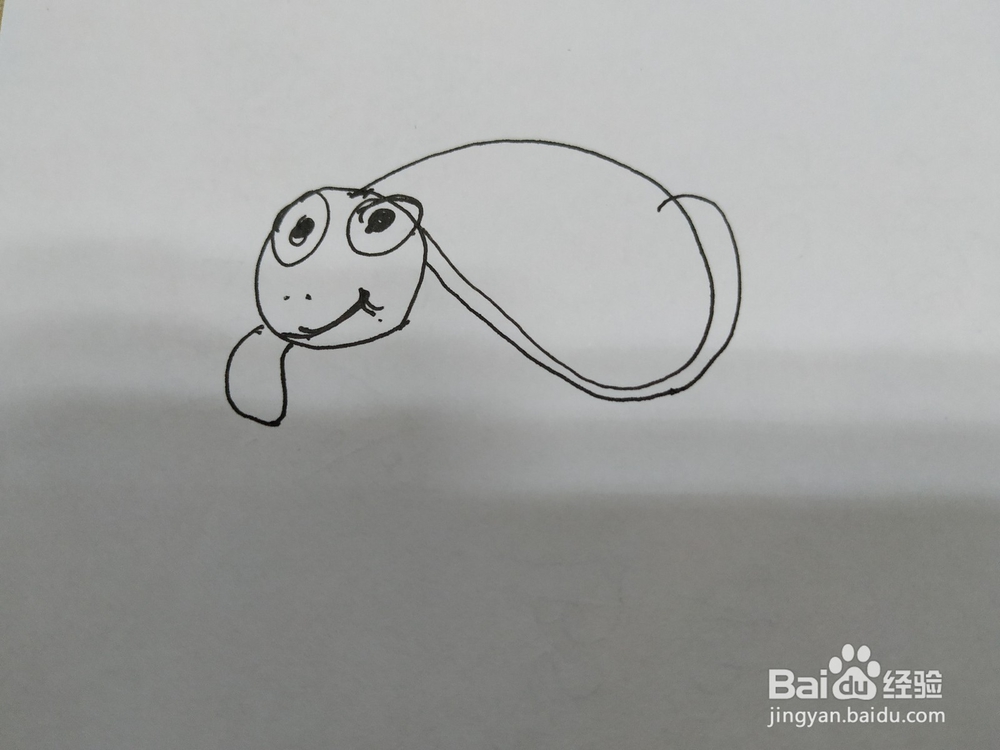 可爱的乌龟简笔画怎么画呢