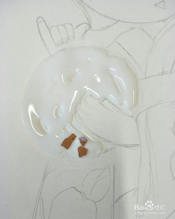 蛋壳粘贴画diy教程
