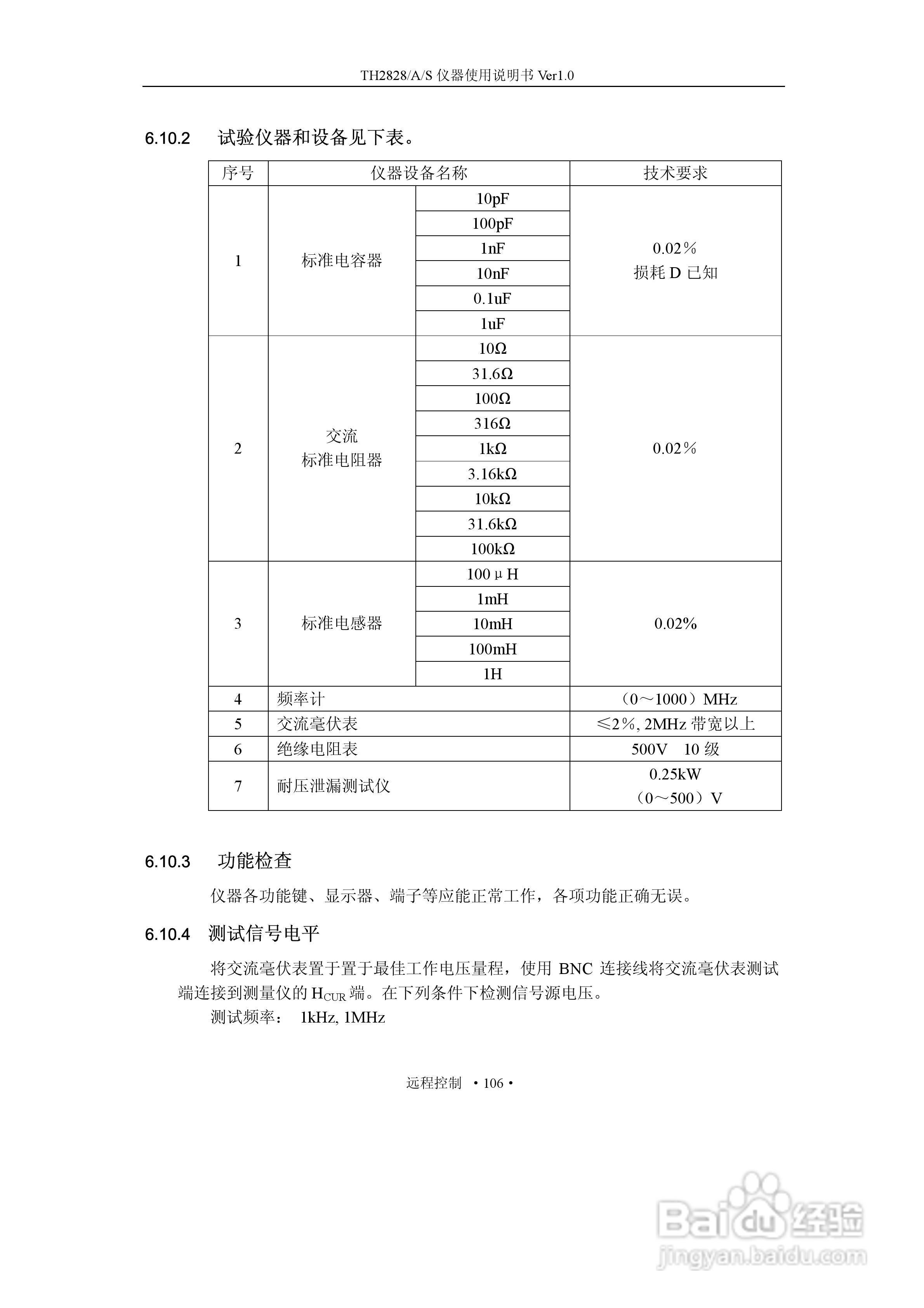 锦流源电子TH2828/TH2828A/TH2828S元件参数分析仪说明:[13]