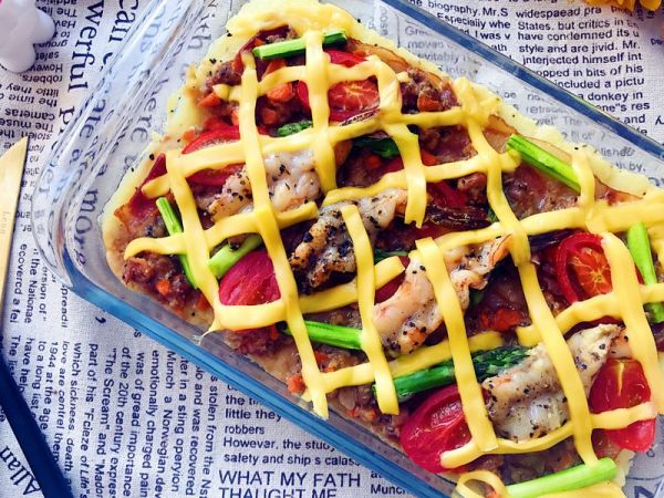 芝士焗千层牛肉土豆泥