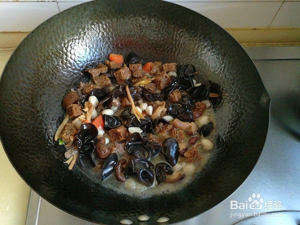 家常菜-烤麸烩菜